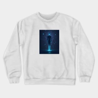 Enderman in Desolate Landscape Digital Art Crewneck Sweatshirt